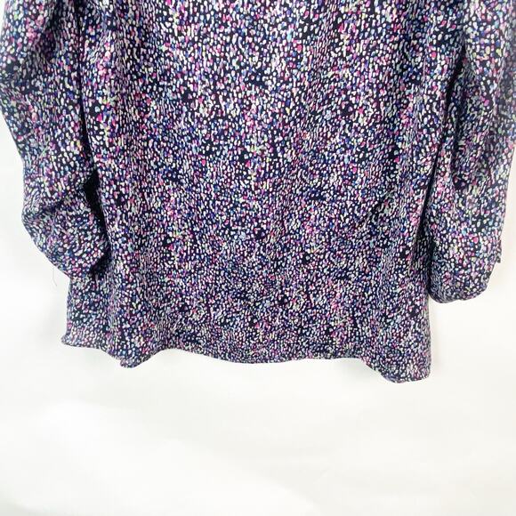 2/$30 The Limited Large Womens Multicolor Speckle Popover Blouse Top - Picture 4 of 8